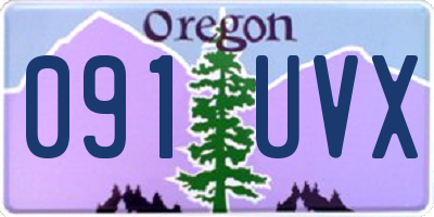 OR license plate 091UVX