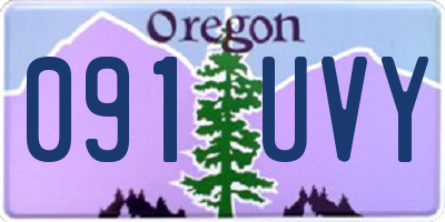 OR license plate 091UVY