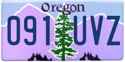 OR license plate 091UVZ
