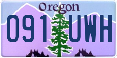 OR license plate 091UWH