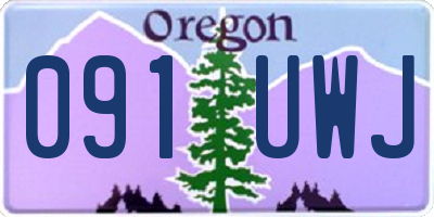 OR license plate 091UWJ