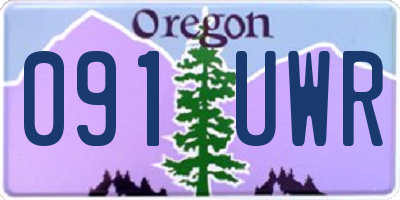 OR license plate 091UWR