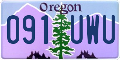 OR license plate 091UWU