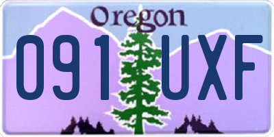 OR license plate 091UXF