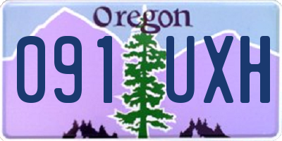 OR license plate 091UXH