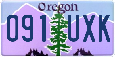 OR license plate 091UXK