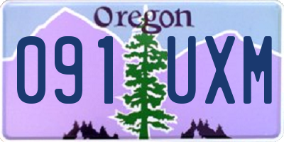 OR license plate 091UXM