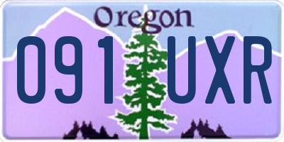 OR license plate 091UXR