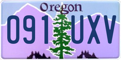 OR license plate 091UXV