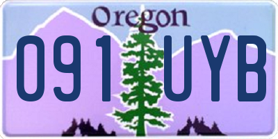 OR license plate 091UYB
