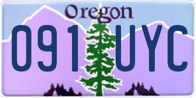 OR license plate 091UYC
