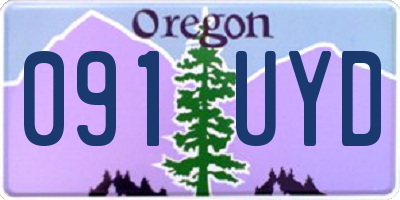 OR license plate 091UYD