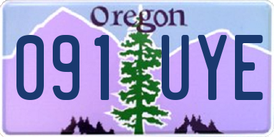 OR license plate 091UYE