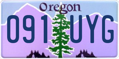 OR license plate 091UYG