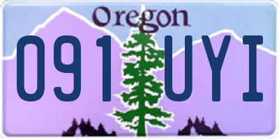 OR license plate 091UYI
