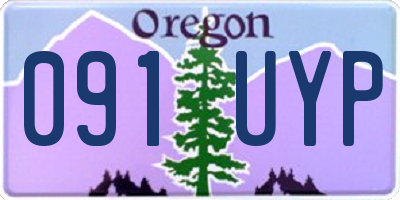 OR license plate 091UYP