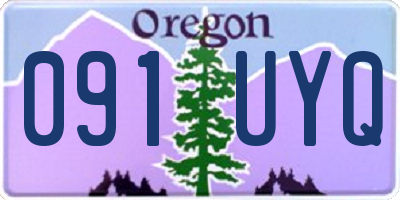 OR license plate 091UYQ