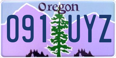OR license plate 091UYZ