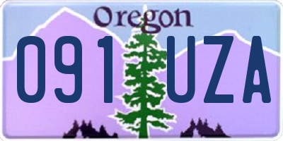 OR license plate 091UZA