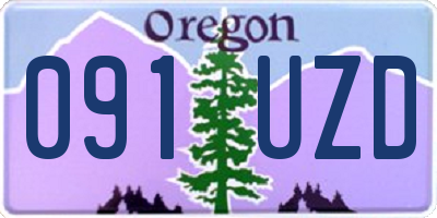 OR license plate 091UZD