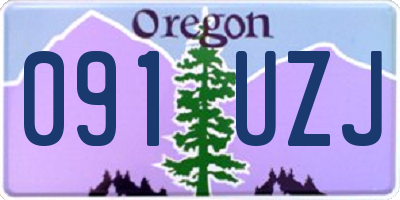OR license plate 091UZJ