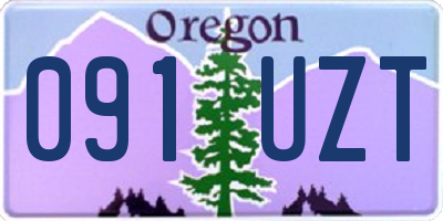 OR license plate 091UZT