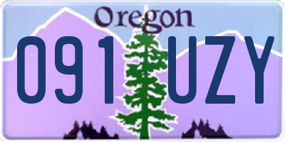 OR license plate 091UZY