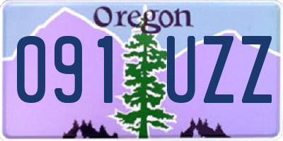 OR license plate 091UZZ