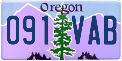 OR license plate 091VAB