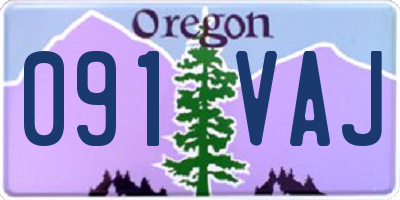 OR license plate 091VAJ