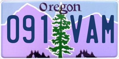 OR license plate 091VAM