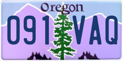 OR license plate 091VAQ