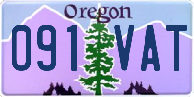 OR license plate 091VAT