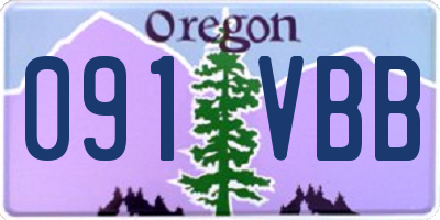OR license plate 091VBB