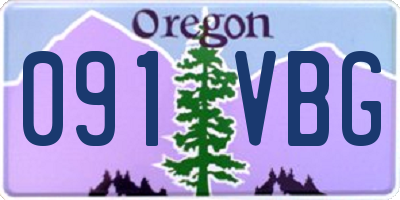 OR license plate 091VBG