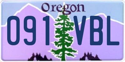 OR license plate 091VBL