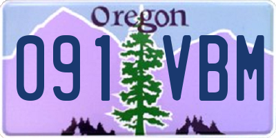 OR license plate 091VBM