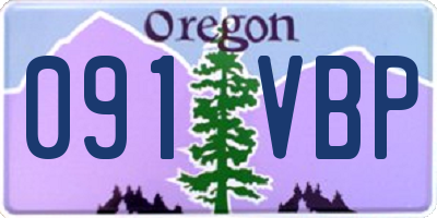 OR license plate 091VBP