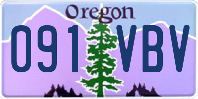 OR license plate 091VBV