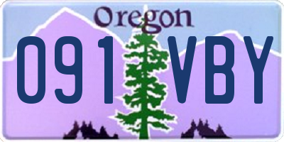 OR license plate 091VBY