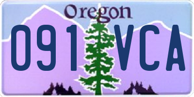 OR license plate 091VCA