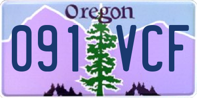 OR license plate 091VCF
