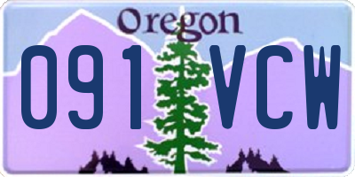 OR license plate 091VCW
