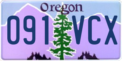 OR license plate 091VCX