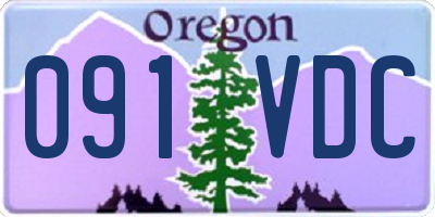 OR license plate 091VDC
