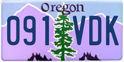 OR license plate 091VDK