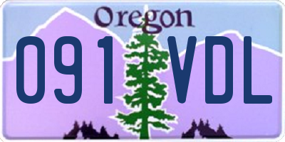 OR license plate 091VDL