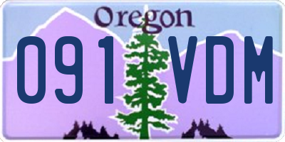 OR license plate 091VDM