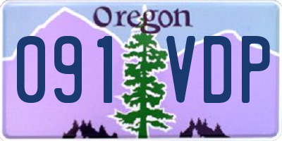 OR license plate 091VDP