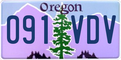 OR license plate 091VDV